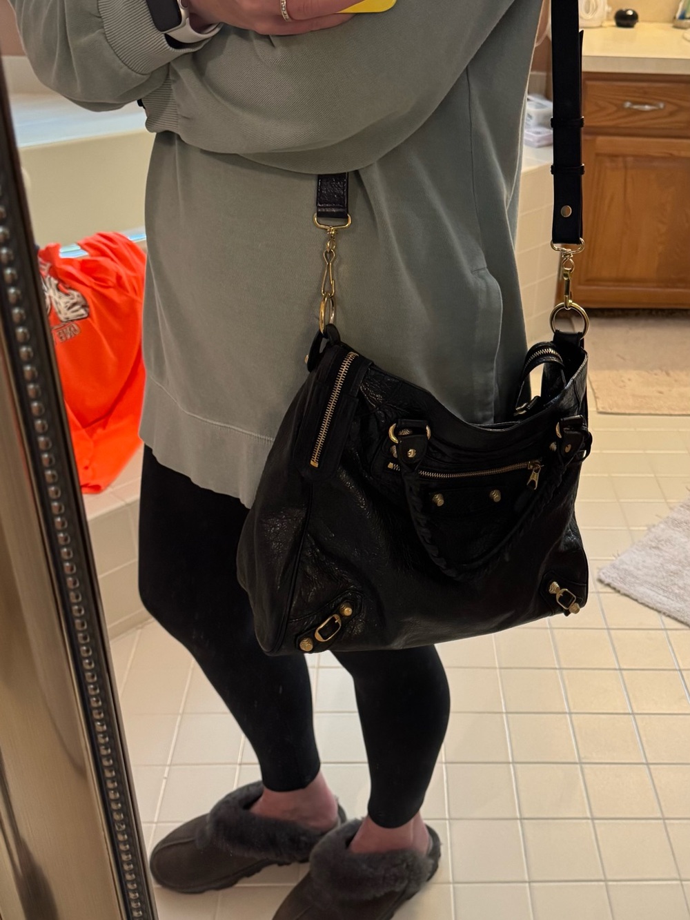 Balenciaga Giant Velo Handbag with Gold Hardware - Picture 9 of 9